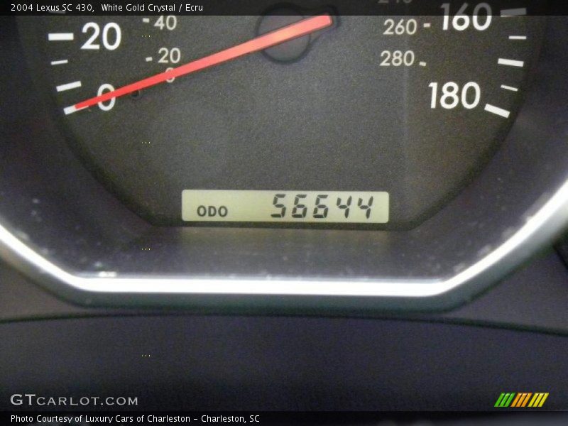 White Gold Crystal / Ecru 2004 Lexus SC 430