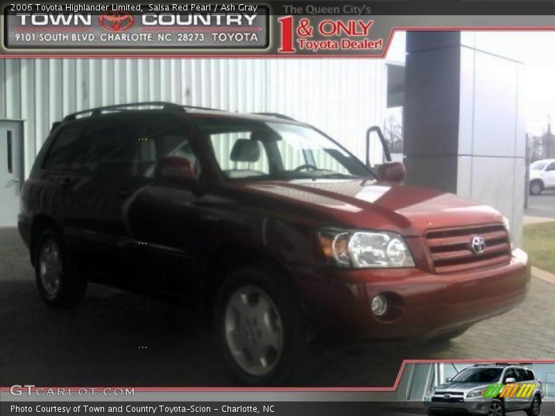 Salsa Red Pearl / Ash Gray 2006 Toyota Highlander Limited