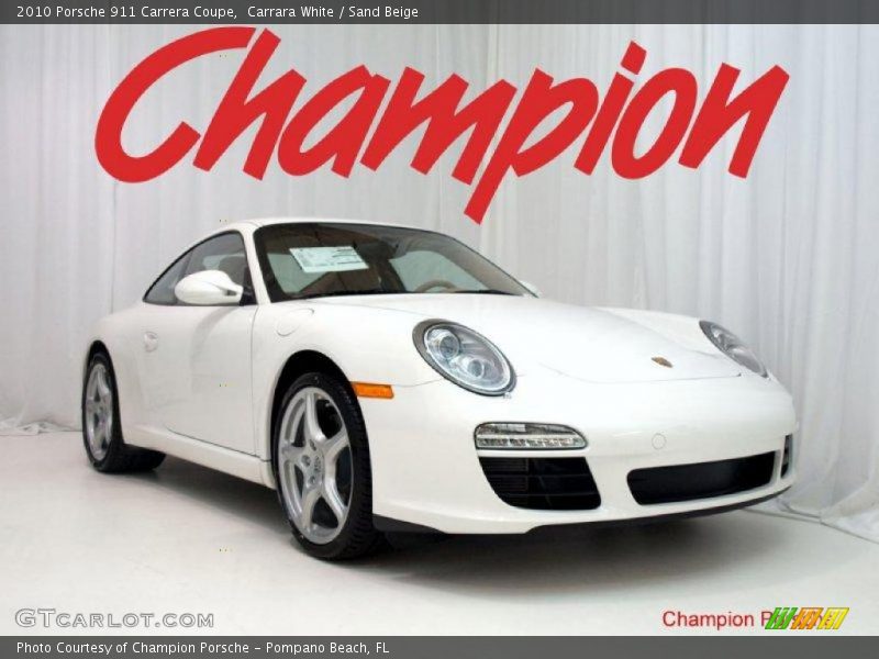 Carrara White / Sand Beige 2010 Porsche 911 Carrera Coupe