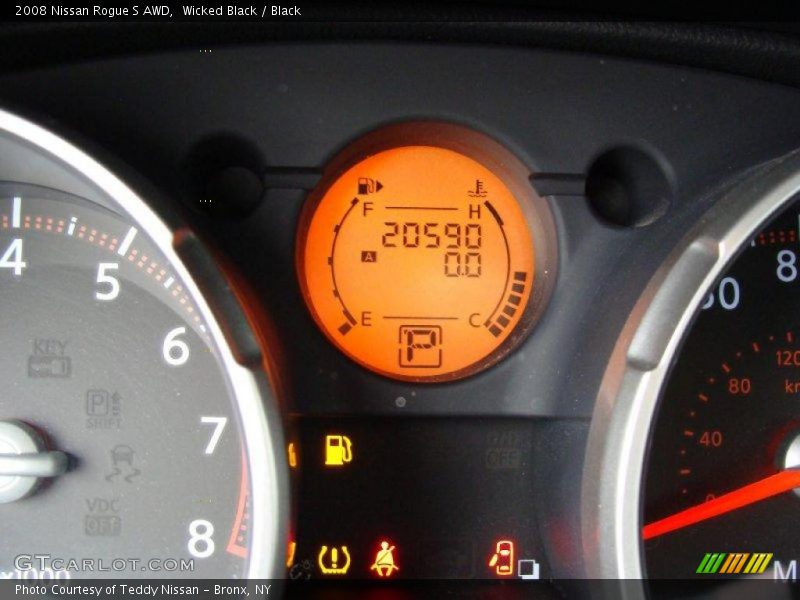 Wicked Black / Black 2008 Nissan Rogue S AWD