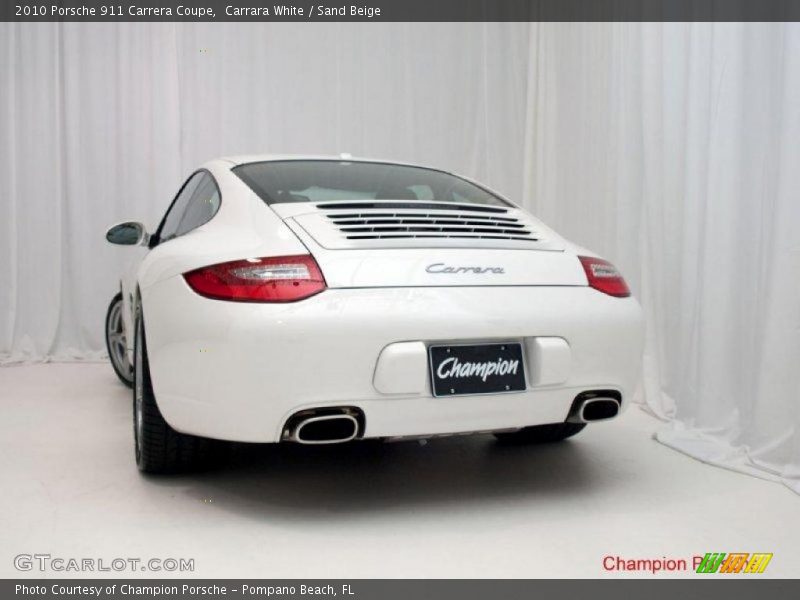 Carrara White / Sand Beige 2010 Porsche 911 Carrera Coupe