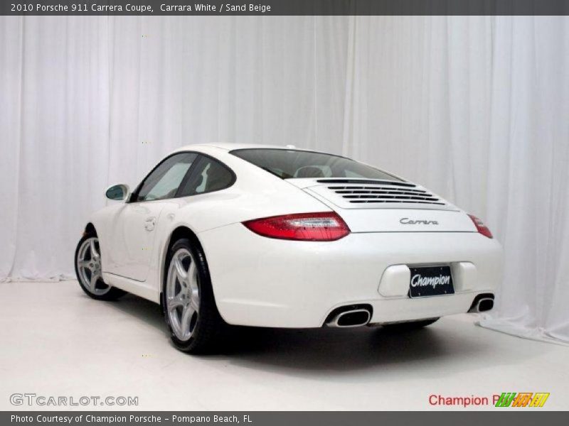 Carrara White / Sand Beige 2010 Porsche 911 Carrera Coupe