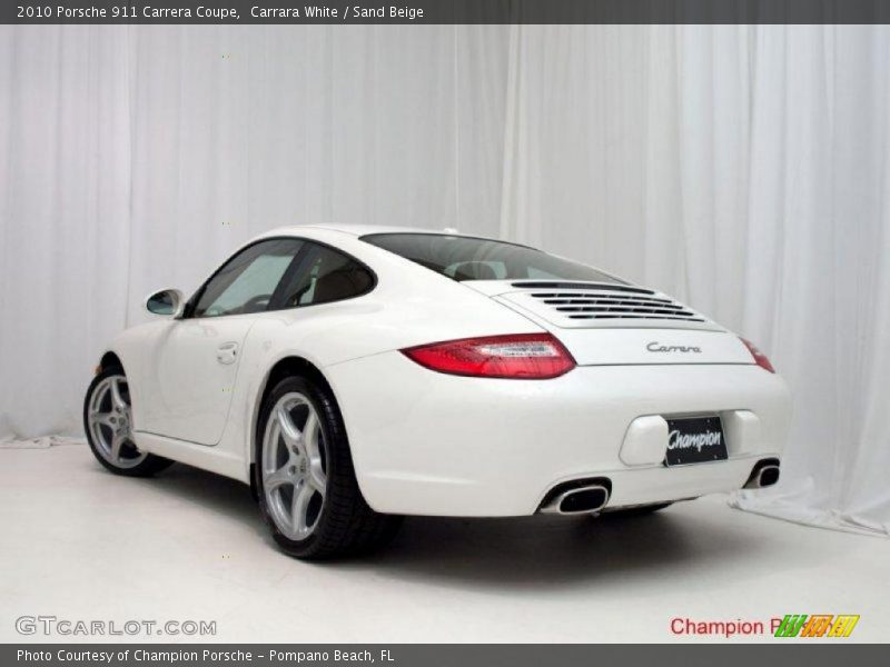 Carrara White / Sand Beige 2010 Porsche 911 Carrera Coupe
