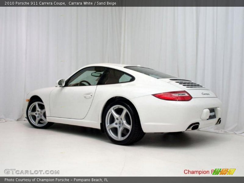 Carrara White / Sand Beige 2010 Porsche 911 Carrera Coupe