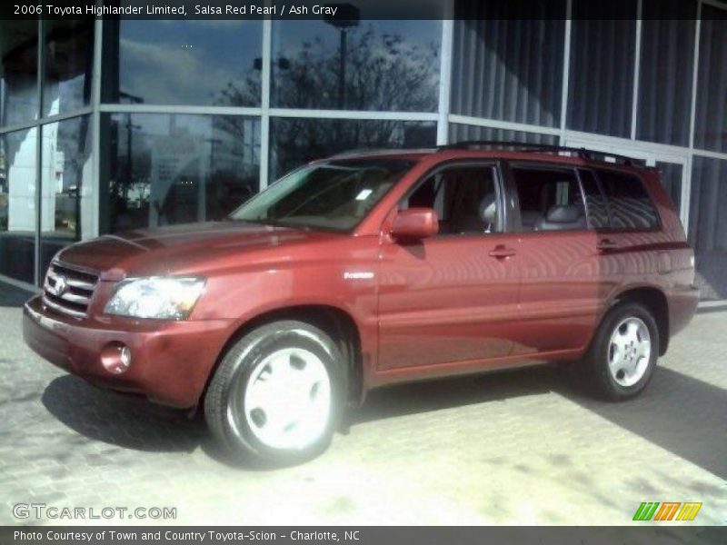 Salsa Red Pearl / Ash Gray 2006 Toyota Highlander Limited