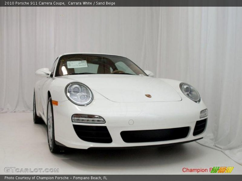 Carrara White / Sand Beige 2010 Porsche 911 Carrera Coupe