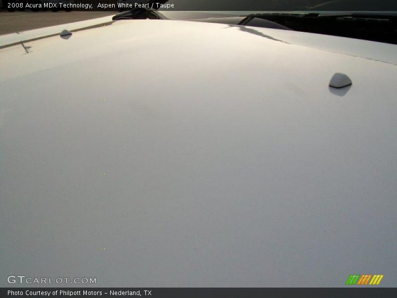Aspen White Pearl / Taupe 2008 Acura MDX Technology