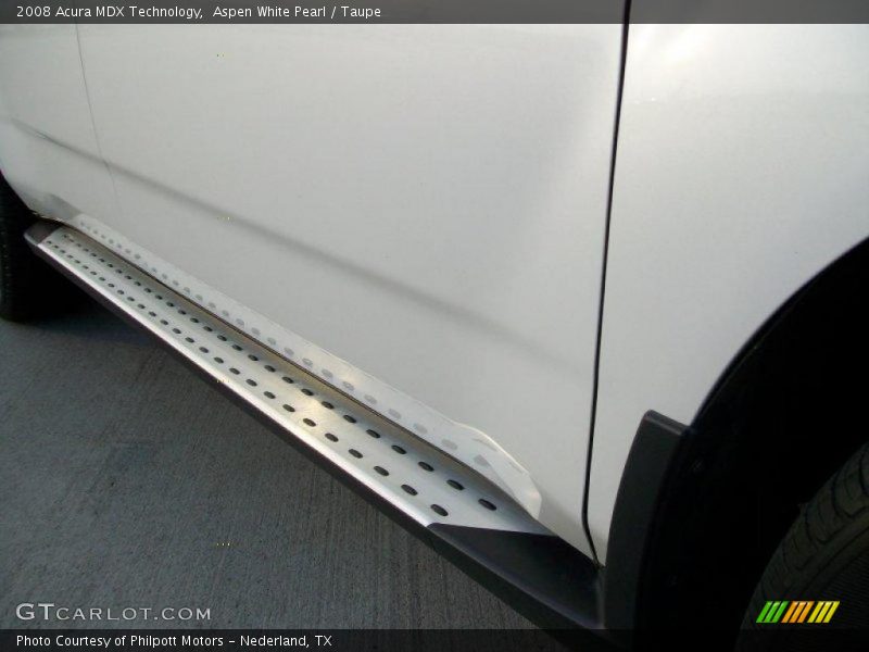 Aspen White Pearl / Taupe 2008 Acura MDX Technology
