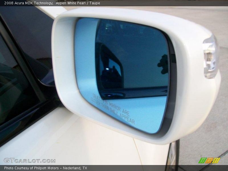 Aspen White Pearl / Taupe 2008 Acura MDX Technology