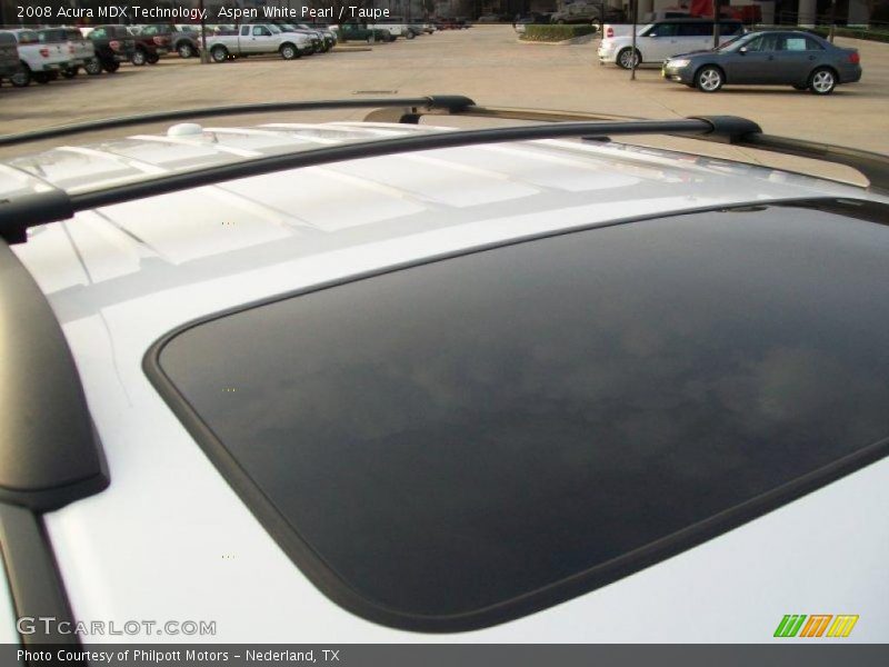Aspen White Pearl / Taupe 2008 Acura MDX Technology