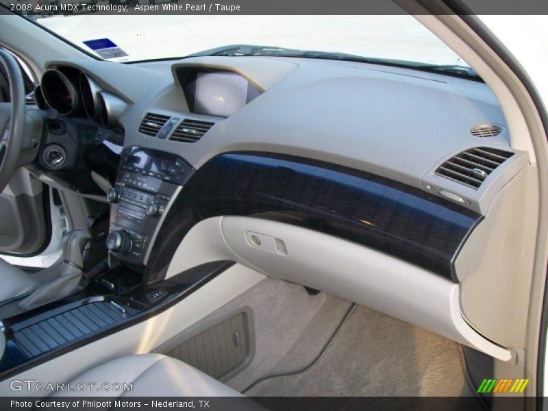 Aspen White Pearl / Taupe 2008 Acura MDX Technology