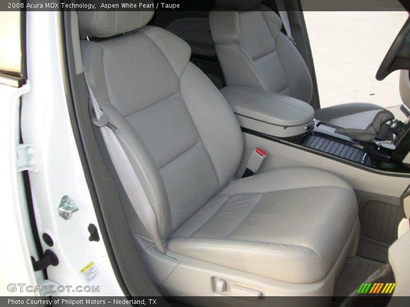 Aspen White Pearl / Taupe 2008 Acura MDX Technology