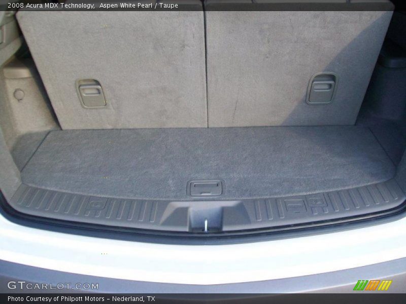 Aspen White Pearl / Taupe 2008 Acura MDX Technology
