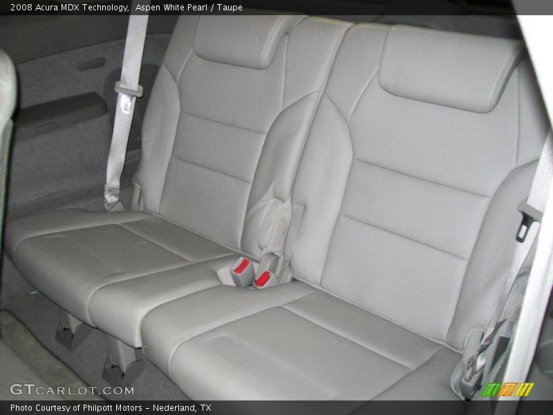 Aspen White Pearl / Taupe 2008 Acura MDX Technology