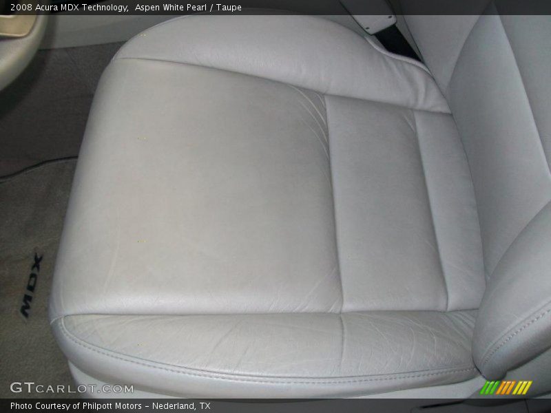 Aspen White Pearl / Taupe 2008 Acura MDX Technology