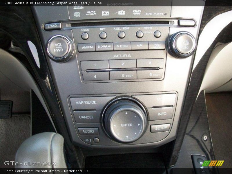 Aspen White Pearl / Taupe 2008 Acura MDX Technology