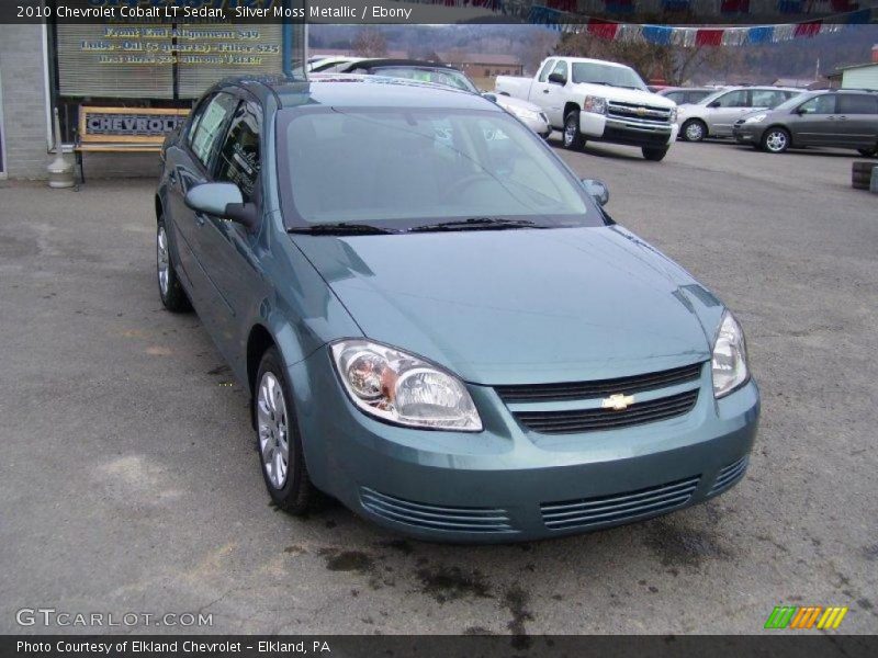 Silver Moss Metallic / Ebony 2010 Chevrolet Cobalt LT Sedan