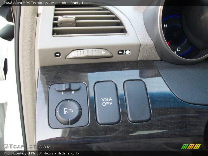Aspen White Pearl / Taupe 2008 Acura MDX Technology
