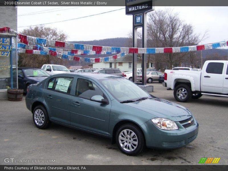 Silver Moss Metallic / Ebony 2010 Chevrolet Cobalt LT Sedan
