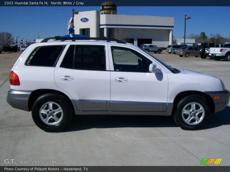 Nordic White / Gray 2003 Hyundai Santa Fe I4