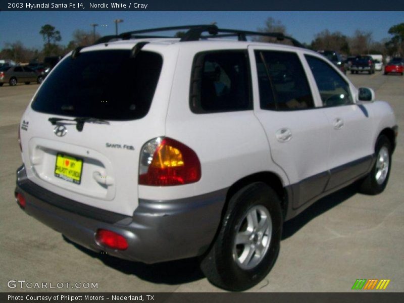Nordic White / Gray 2003 Hyundai Santa Fe I4