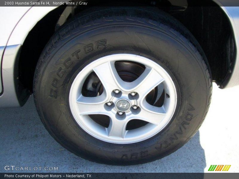 Nordic White / Gray 2003 Hyundai Santa Fe I4