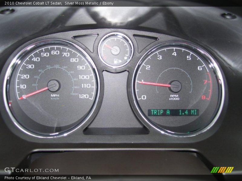 Silver Moss Metallic / Ebony 2010 Chevrolet Cobalt LT Sedan