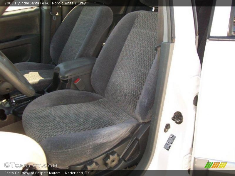 Nordic White / Gray 2003 Hyundai Santa Fe I4