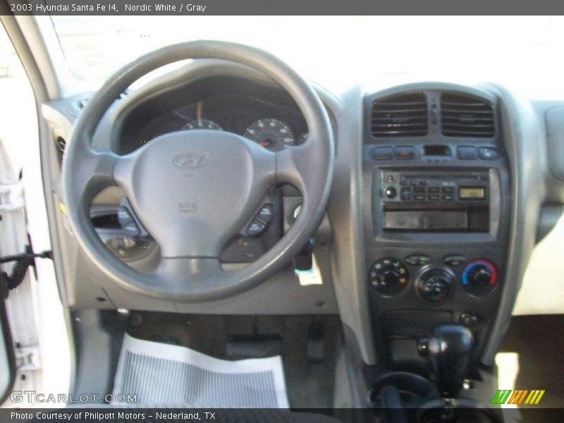 Nordic White / Gray 2003 Hyundai Santa Fe I4