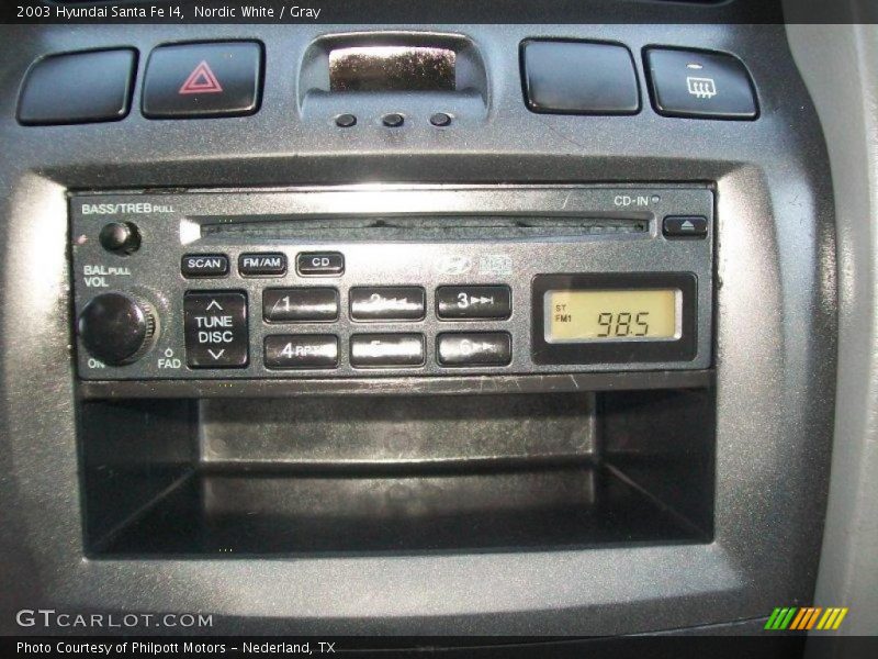 Nordic White / Gray 2003 Hyundai Santa Fe I4