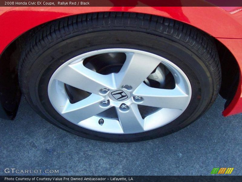 Rallye Red / Black 2008 Honda Civic EX Coupe