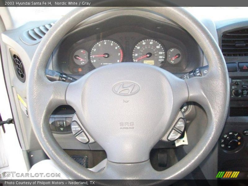 Nordic White / Gray 2003 Hyundai Santa Fe I4