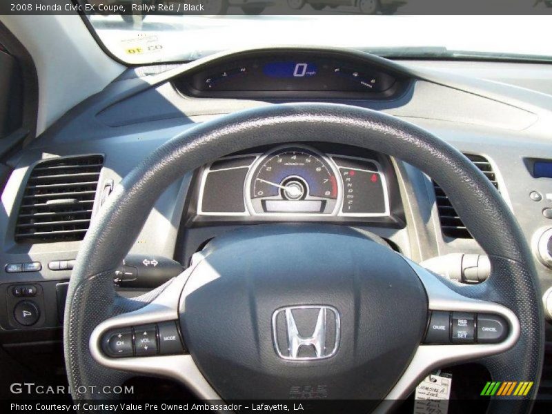 Rallye Red / Black 2008 Honda Civic EX Coupe