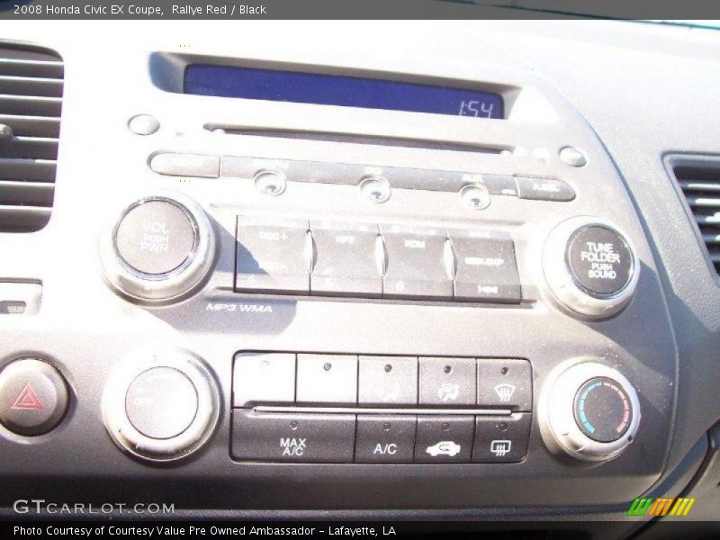 Rallye Red / Black 2008 Honda Civic EX Coupe