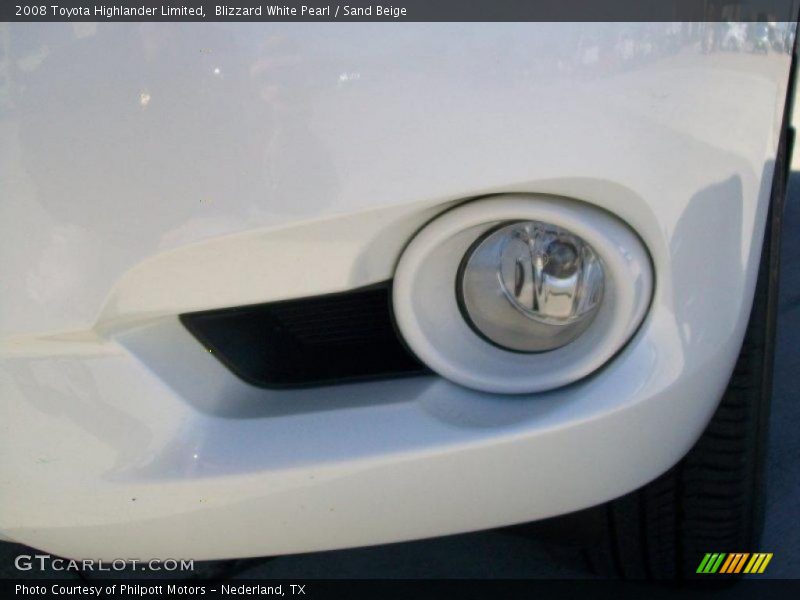 Blizzard White Pearl / Sand Beige 2008 Toyota Highlander Limited
