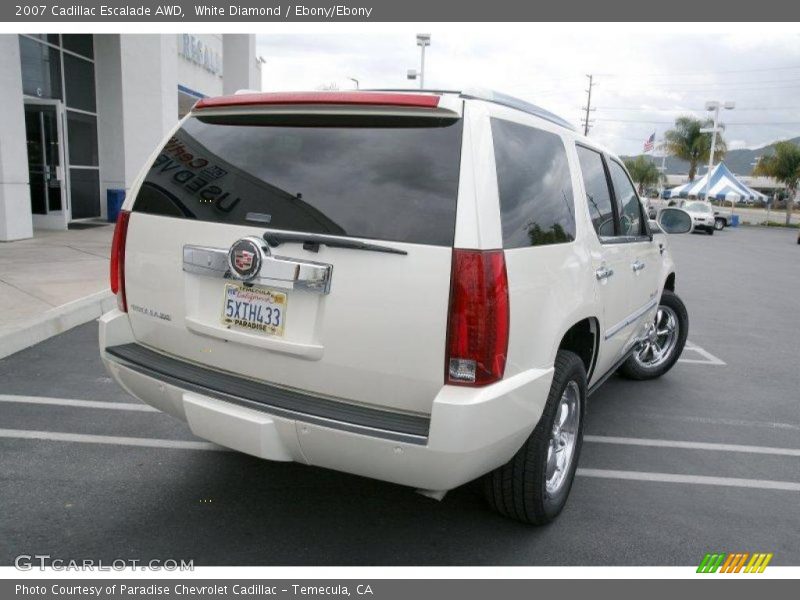 White Diamond / Ebony/Ebony 2007 Cadillac Escalade AWD