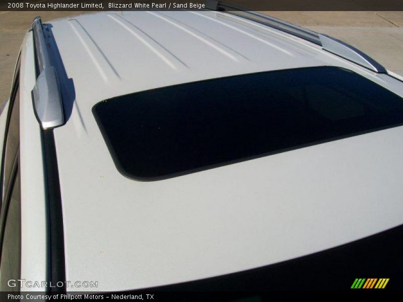 Blizzard White Pearl / Sand Beige 2008 Toyota Highlander Limited