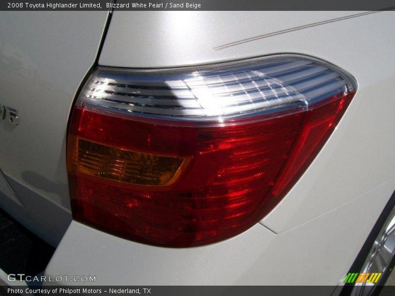 Blizzard White Pearl / Sand Beige 2008 Toyota Highlander Limited