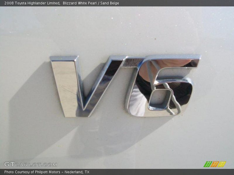 Blizzard White Pearl / Sand Beige 2008 Toyota Highlander Limited