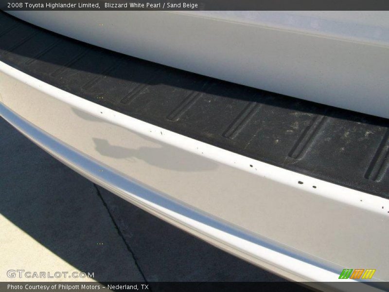 Blizzard White Pearl / Sand Beige 2008 Toyota Highlander Limited