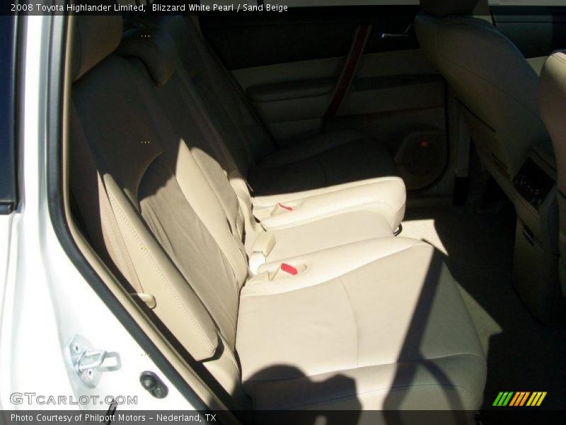 Blizzard White Pearl / Sand Beige 2008 Toyota Highlander Limited