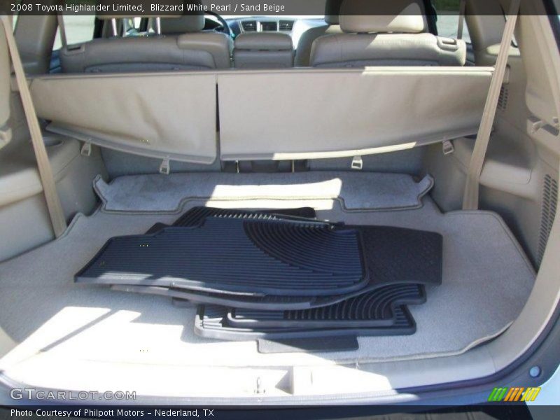 Blizzard White Pearl / Sand Beige 2008 Toyota Highlander Limited