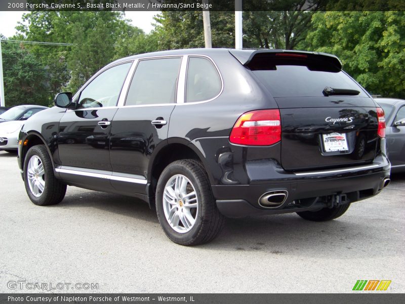 Basalt Black Metallic / Havanna/Sand Beige 2008 Porsche Cayenne S