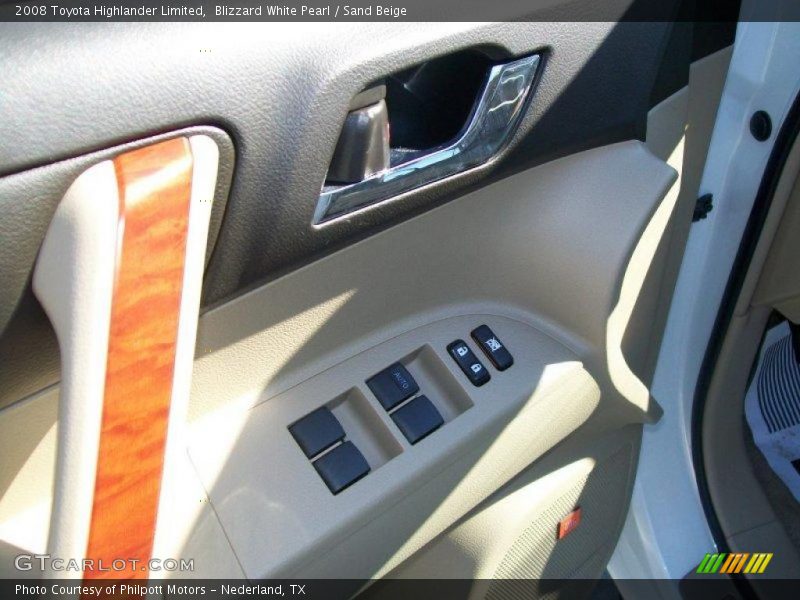 Blizzard White Pearl / Sand Beige 2008 Toyota Highlander Limited
