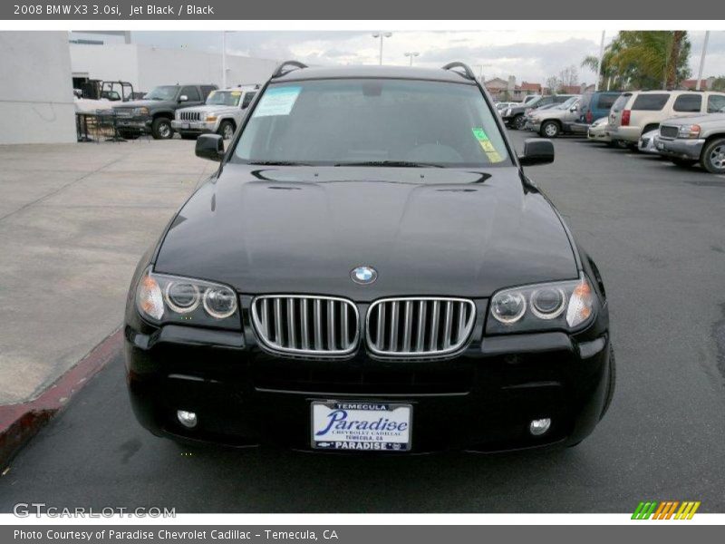 Jet Black / Black 2008 BMW X3 3.0si