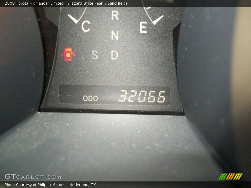 Blizzard White Pearl / Sand Beige 2008 Toyota Highlander Limited