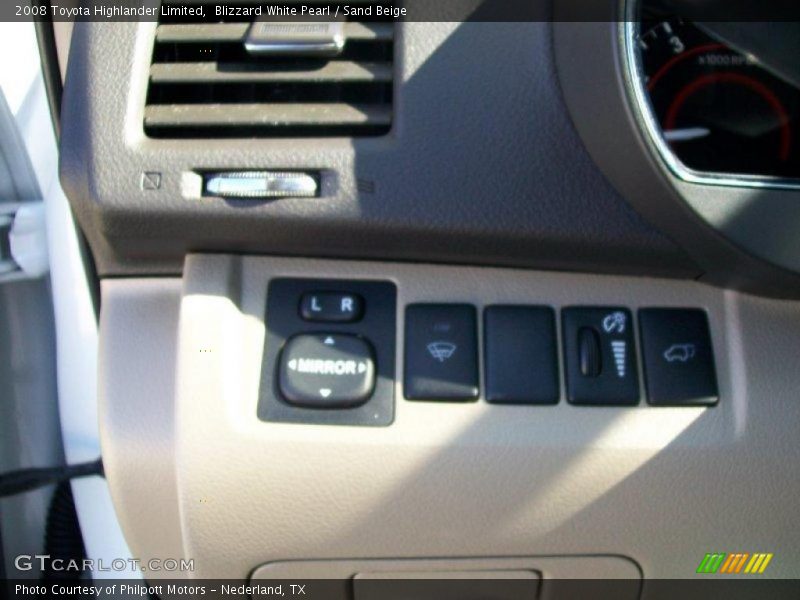 Blizzard White Pearl / Sand Beige 2008 Toyota Highlander Limited