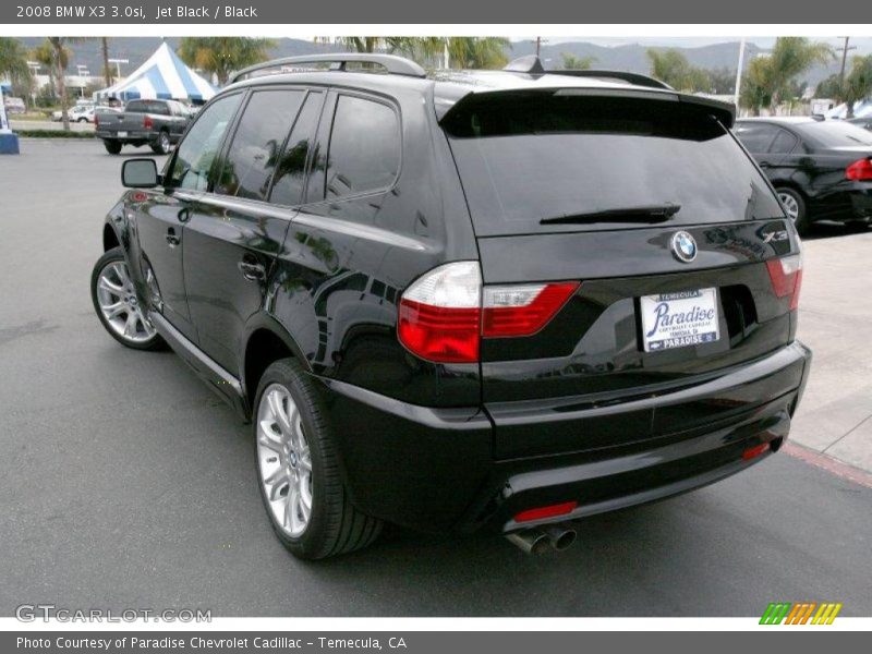 Jet Black / Black 2008 BMW X3 3.0si