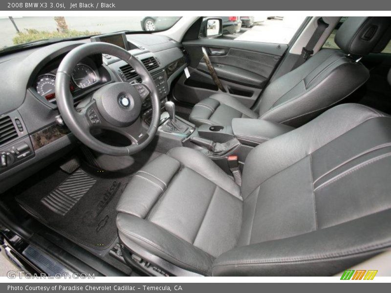 Jet Black / Black 2008 BMW X3 3.0si