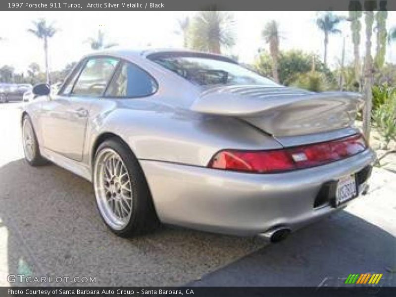 Arctic Silver Metallic / Black 1997 Porsche 911 Turbo